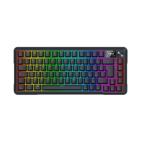 Teclado Gamer Redragon Ucal Pro LCD K724 RGB Black